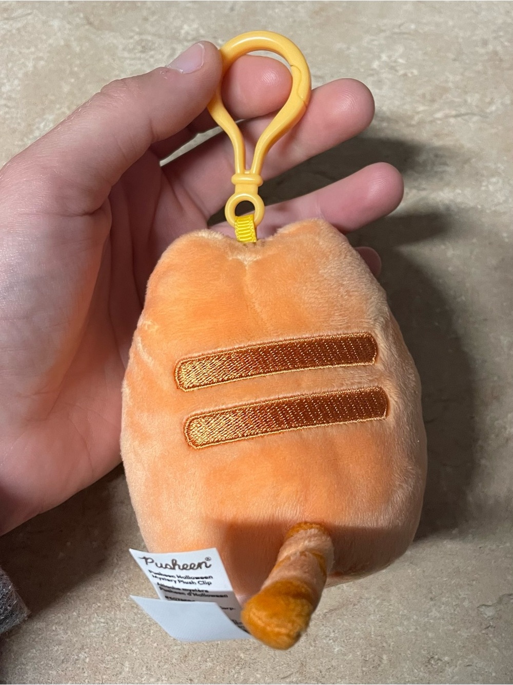 New Gund Pusheen 2026 Halloween Mystery Plush Clip Orange Cat Spiderweb - Picture 4 of 10